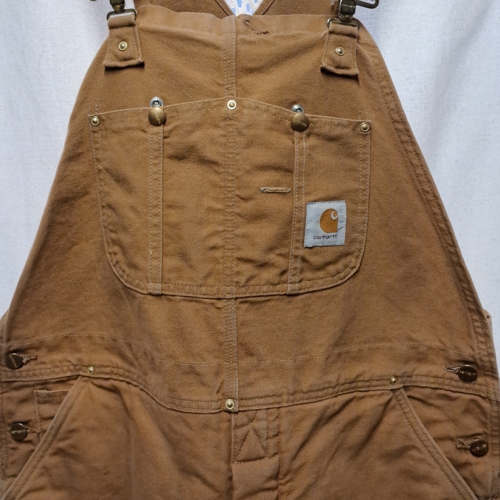 Carhartt Tan Work Coveralls - Picture 4 of 9